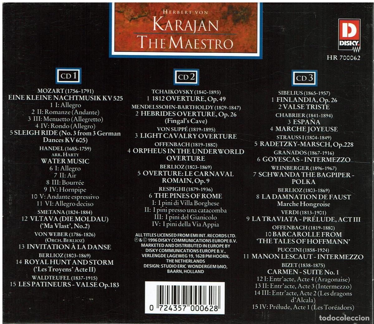 CDs de m&uacute;sica: Karajan, maestro. Triple CD VV - Foto 2