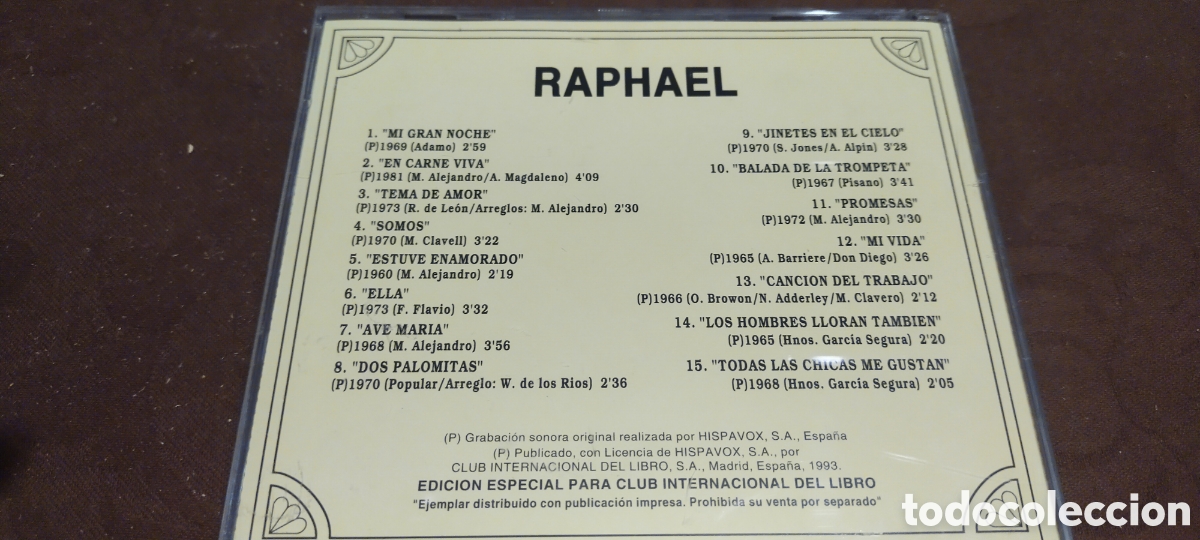 CDs de m&uacute;sica: Raphael Rafael una gran d&eacute;cada para recordar los 60 CD - Foto 2