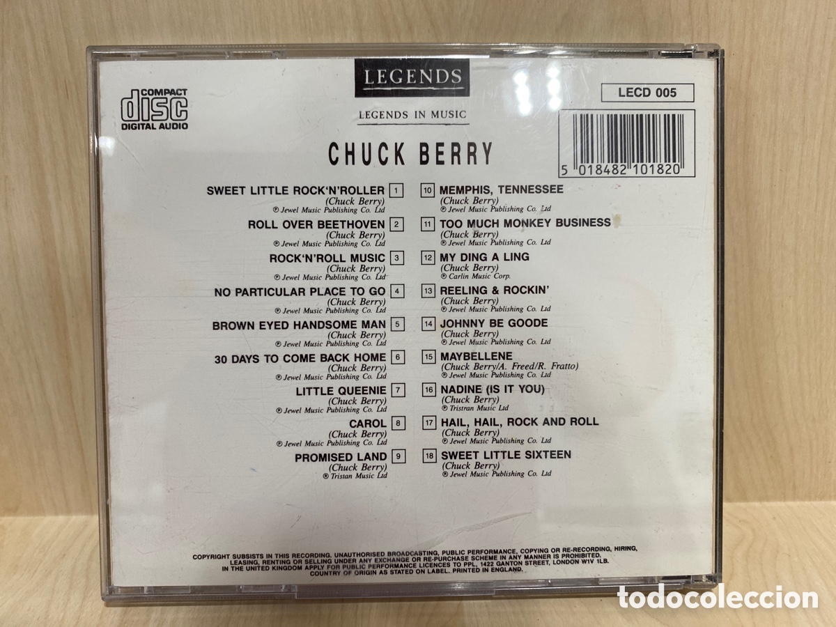 CDs de m&uacute;sica: Chuck Berry - Legends in Music (CD, Comp) - Foto 2