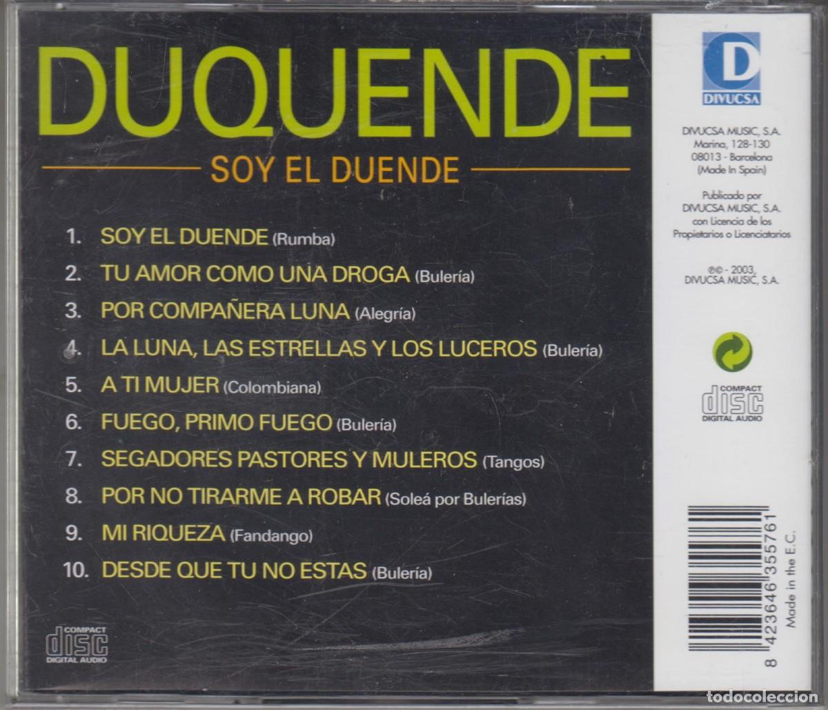 CDs de m&uacute;sica: Duquende cd Soy el duende 2003 - Foto 2