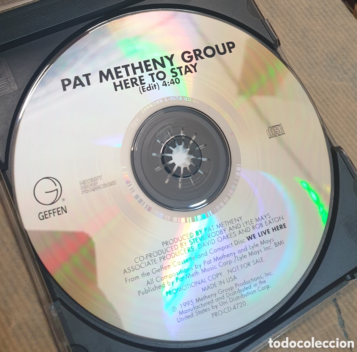 CDs de m&uacute;sica: Pat Metheny group - here to stay. Cd single - Foto 1