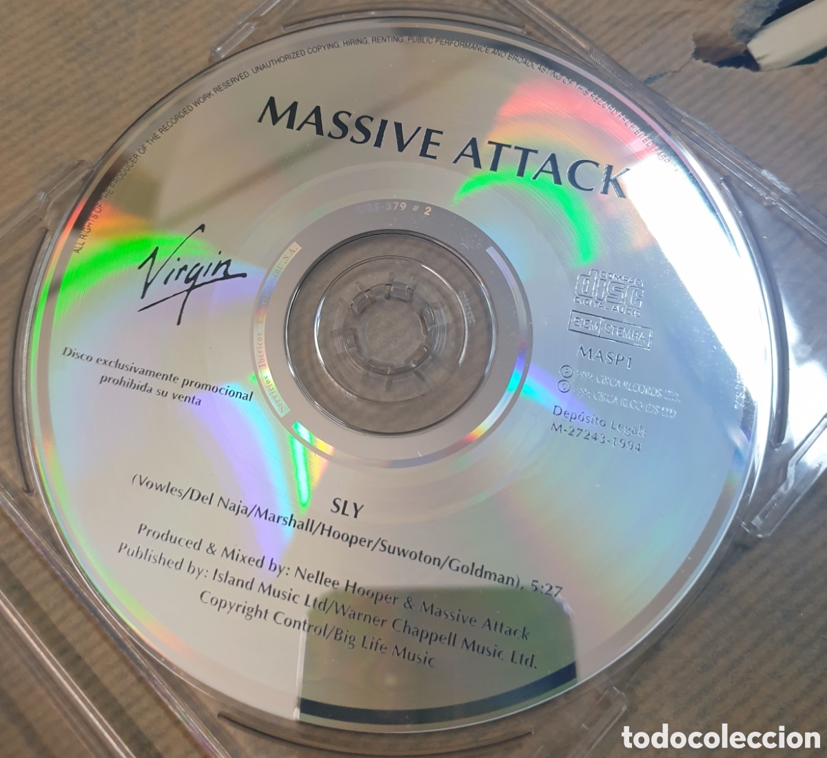 CDs de m&uacute;sica: Massive attack - sly. cd single - Foto 1