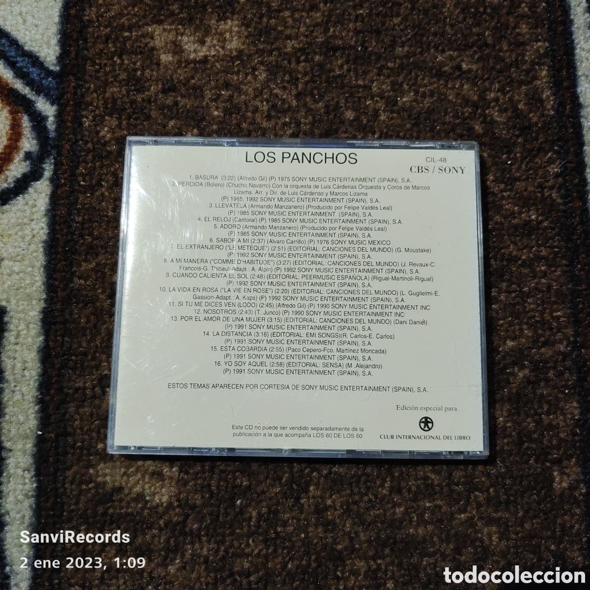 CDs de m&uacute;sica: LOS PANCHOS (LOS 60, LA GRAN DECADA DE LOS 60 PARA RECORDAR) - Foto 2