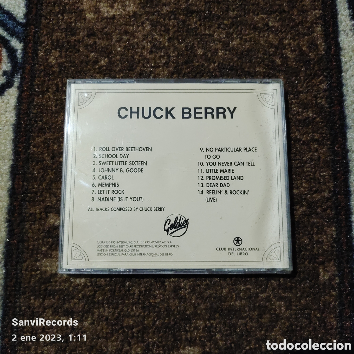 CDs de m&uacute;sica: CHUCK BERRY (LOS 60, LA GRAN DECADA DE LOS 60 PARA RECORDAR) - Foto 2