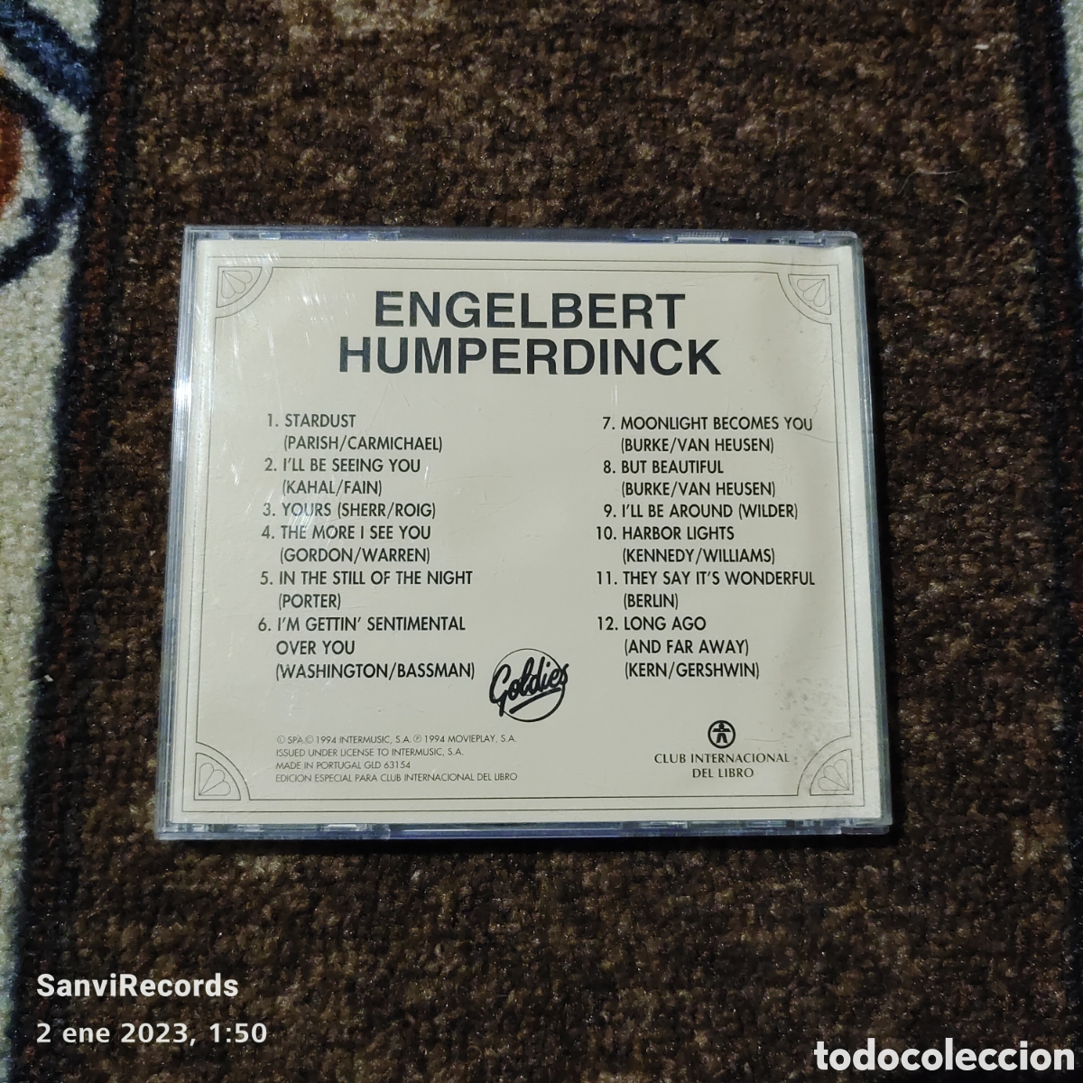 CDs de m&uacute;sica: ENGELBERT HUMPERDINCK (LOS 60, LA GRAN DECADA DE LOS 60 PARA RECORDAR) - Foto 2
