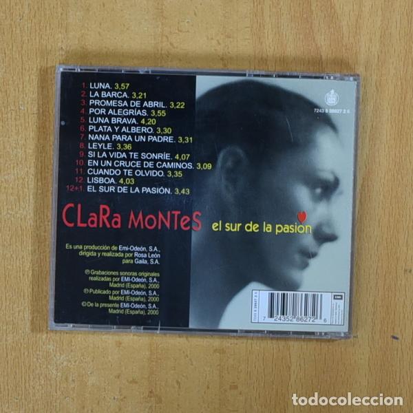 CDs de m&uacute;sica: CLARA MONTES - EL SUR DE LA PASION - CD - Foto 2