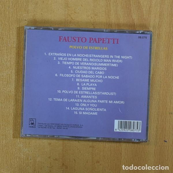 CDs de m&uacute;sica: FAUSTO PAPETTI - SAX Y ORQUESTA POLVO DE ESTRELLAS - CD - Foto 2