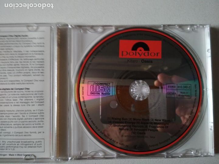 CDs de m&uacute;sica: kitaro oasis, polydor, 1979, - Foto 2