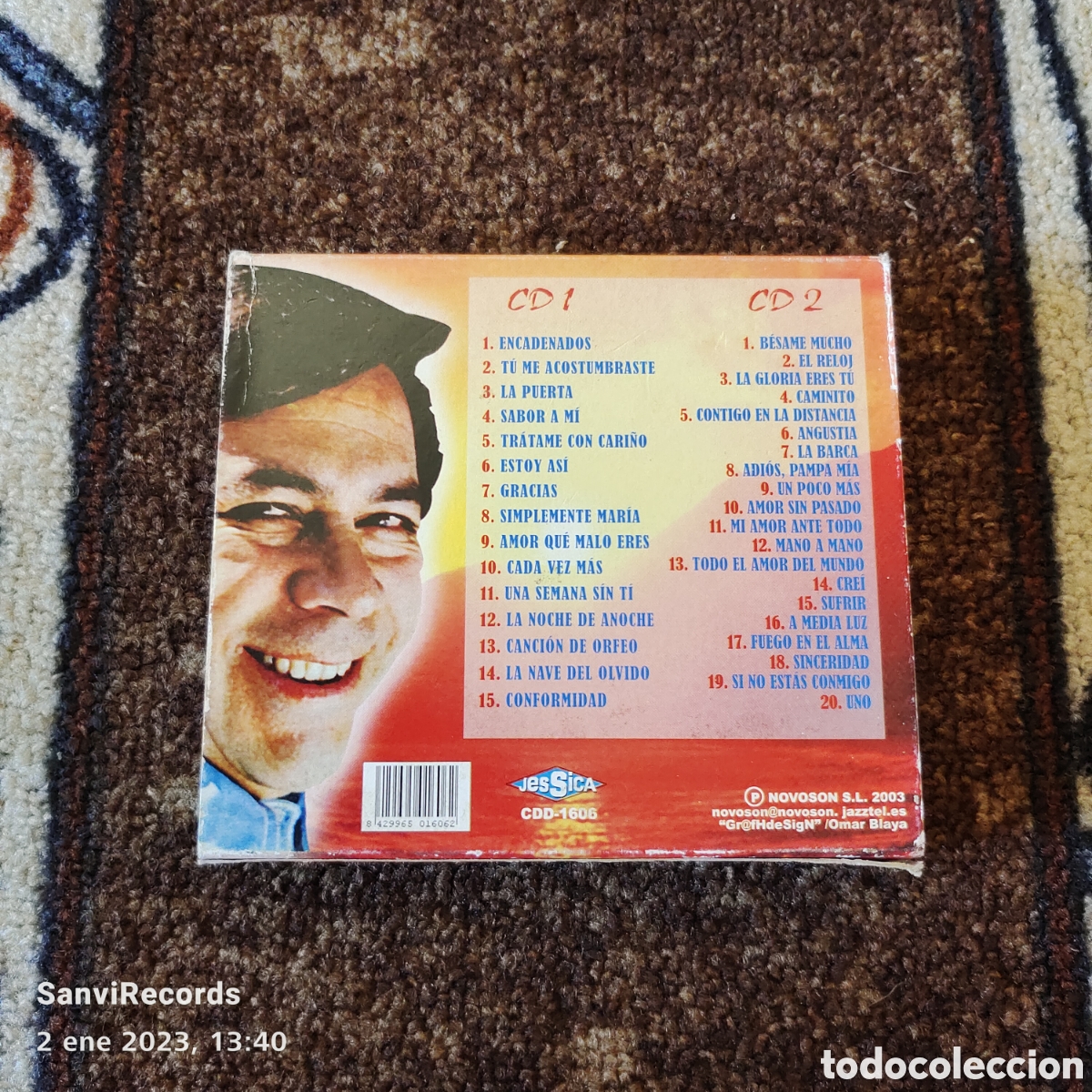 CDs de m&uacute;sica: CD: LUCHO GATICA, SELECCI&Oacute;N DE BOLEROS (2 CD) - Foto 2