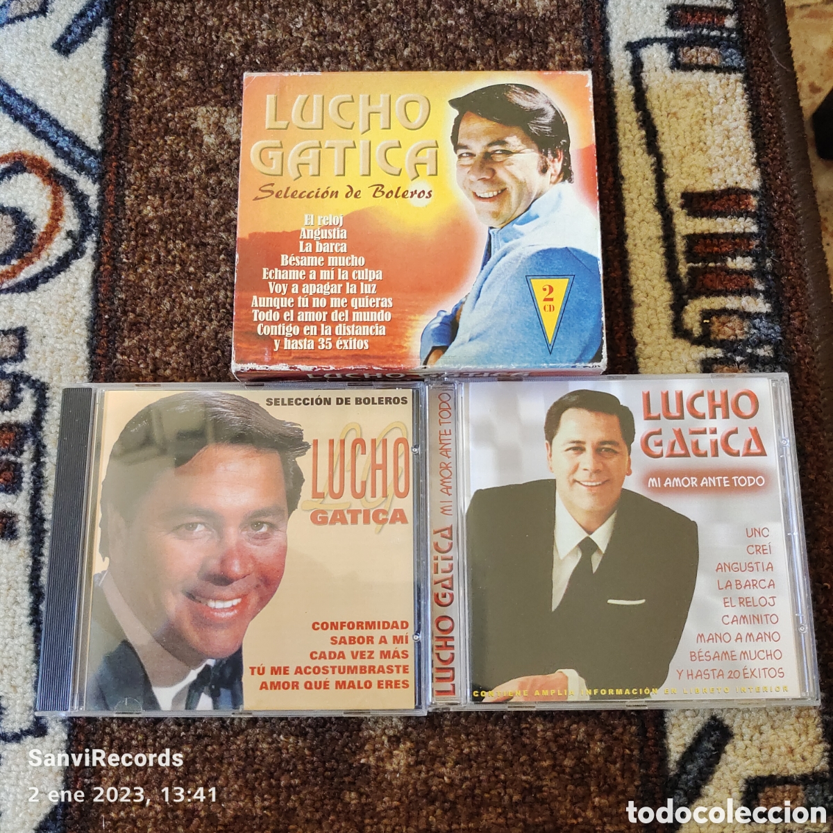 CDs de m&uacute;sica: CD: LUCHO GATICA, SELECCI&Oacute;N DE BOLEROS (2 CD) - Foto 3