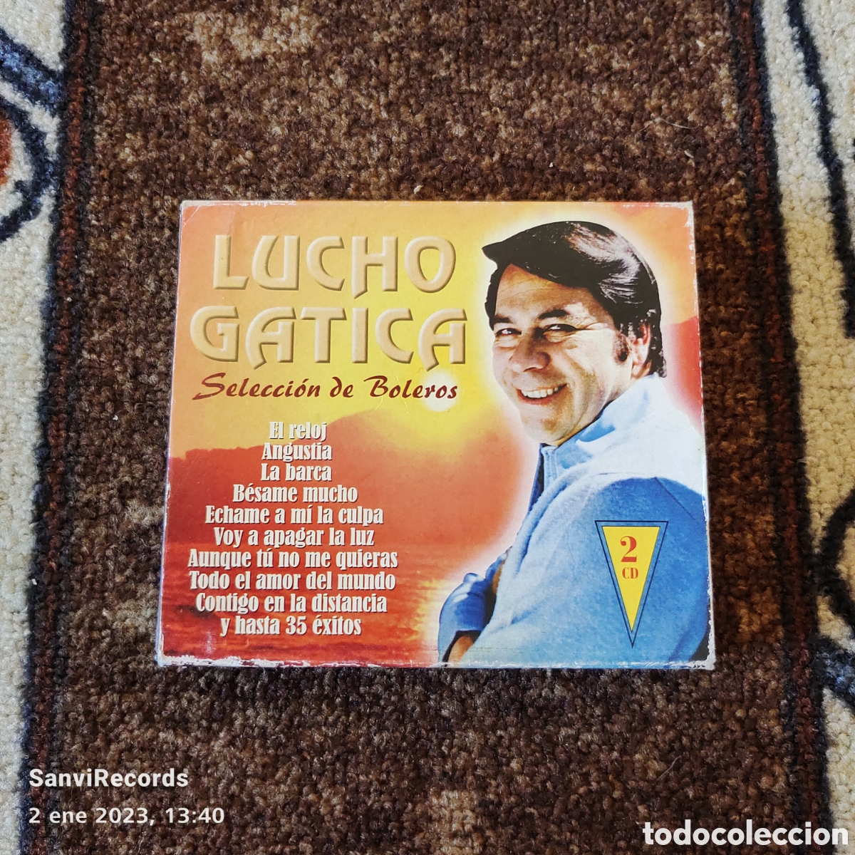 CDs de m&uacute;sica: CD: LUCHO GATICA, SELECCI&Oacute;N DE BOLEROS (2 CD) - Foto 1
