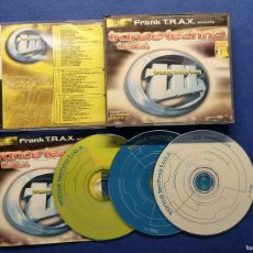 CDs de Música: FRANK T.R.A.X. ‎– TRANCE TECHNO T.R.A.X. 3 CDS TECHNO TRANCE CD DISCO. Lote 384388799