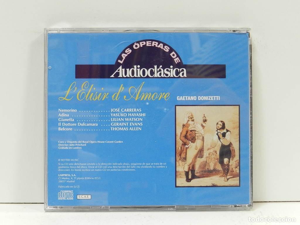 CDs de m&uacute;sica: DISCO CD. Las Operas de Audiocl&aacute;sica - LElisir DAmore. COMPACT DISC. - Foto 2
