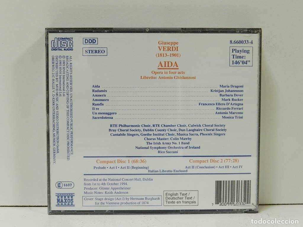 CDs de m&uacute;sica: DISCO 2 X CD. Verdi &ndash; Aida. COMPACT DISC. - Foto 2