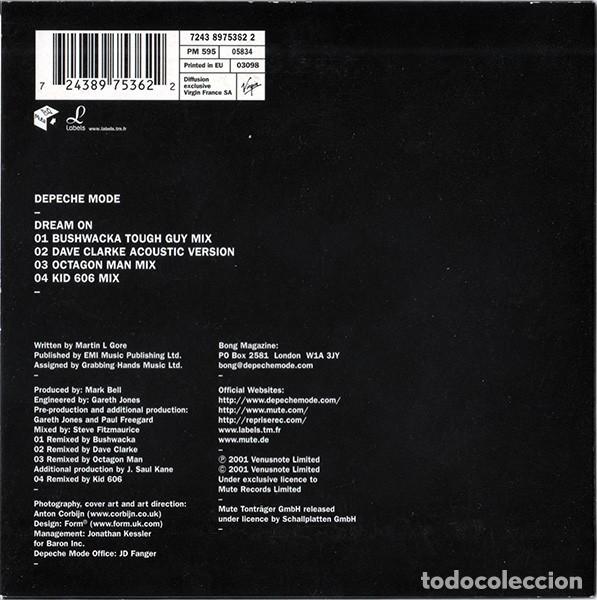 CDs de m&uacute;sica: Depeche Mode &ndash; Dream On - CD-SINGLE 2001 - NUEVO PRECINTADO - Foto 2