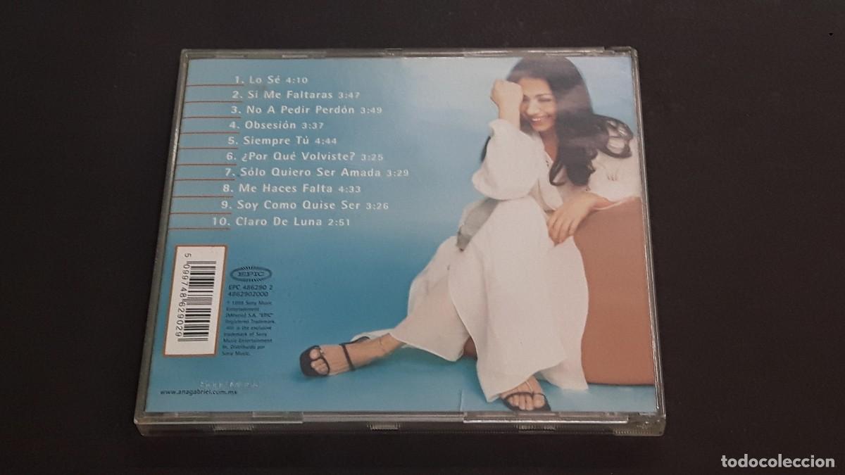 CDs de m&uacute;sica: CD ANA GABRIEL - SOY, COMO SOY - 1999 - Foto 3