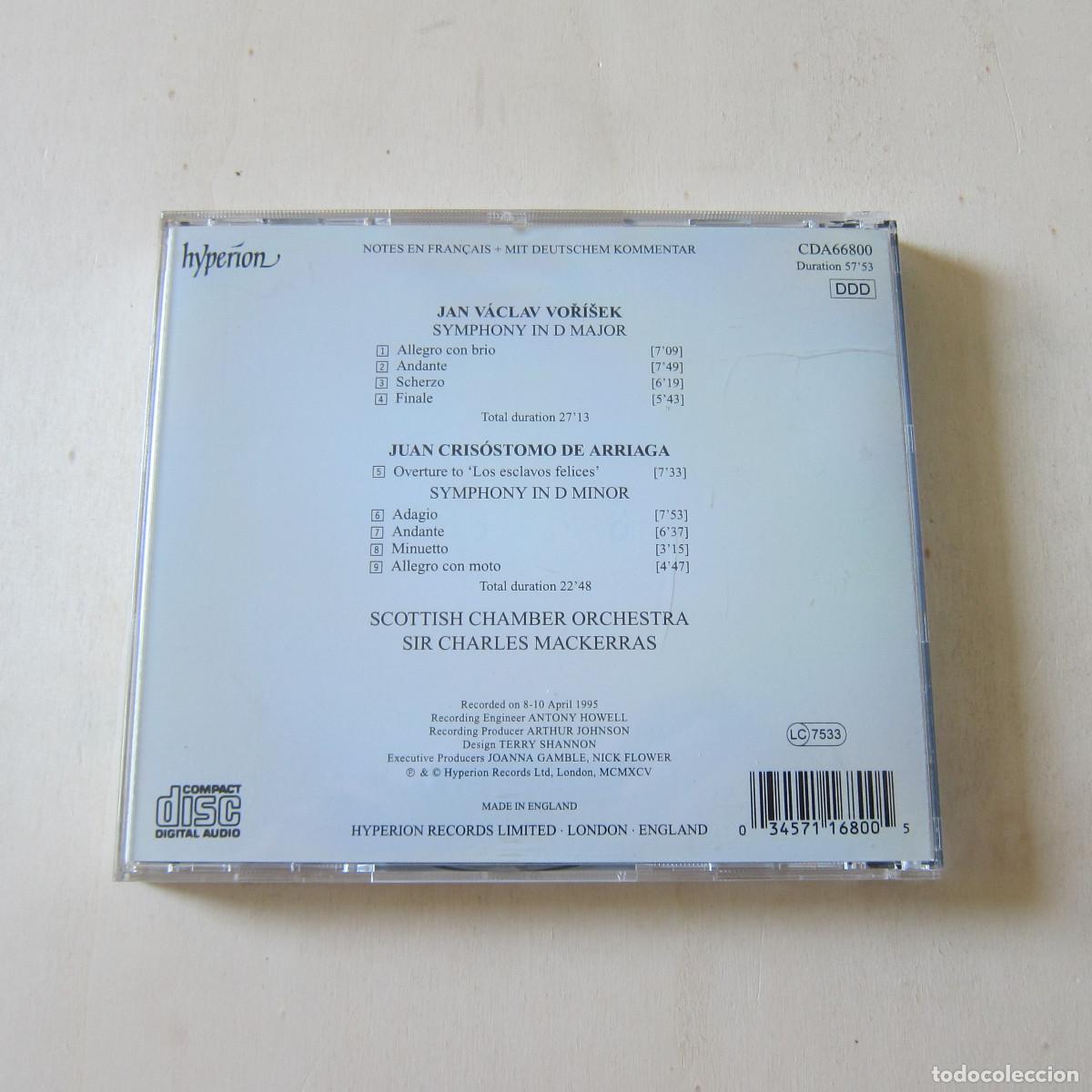 CDs de m&uacute;sica: ARRIAGA SYMPHONY IN B - SIR CHARLES MACKERRAS (HYPERION) - Foto 2