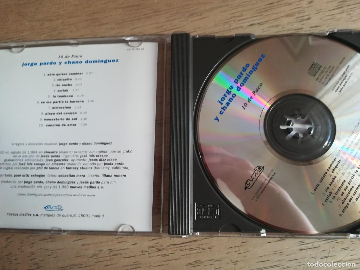CDs de m&uacute;sica: Jorge Pardo y Chano Dom&iacute;nguez. 10 de Paco. CD - Foto 3