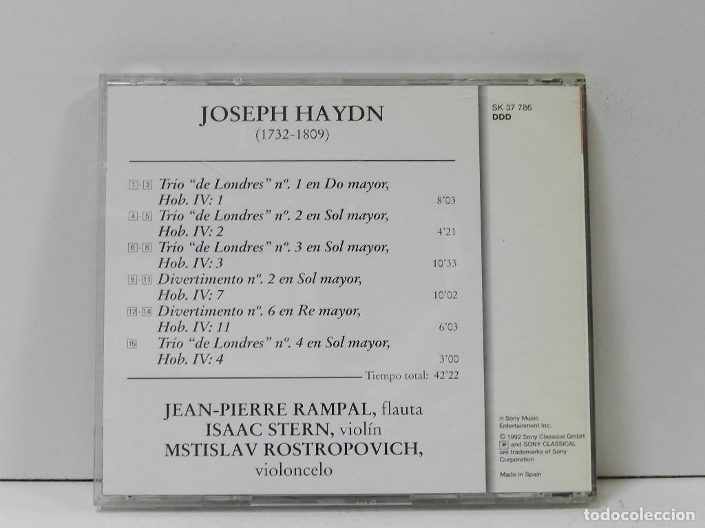 CDs de m&uacute;sica: DISCO CD. Haydn &ndash; &rdquo;London&rdquo; Trios. COMPACT DISC. - Foto 2