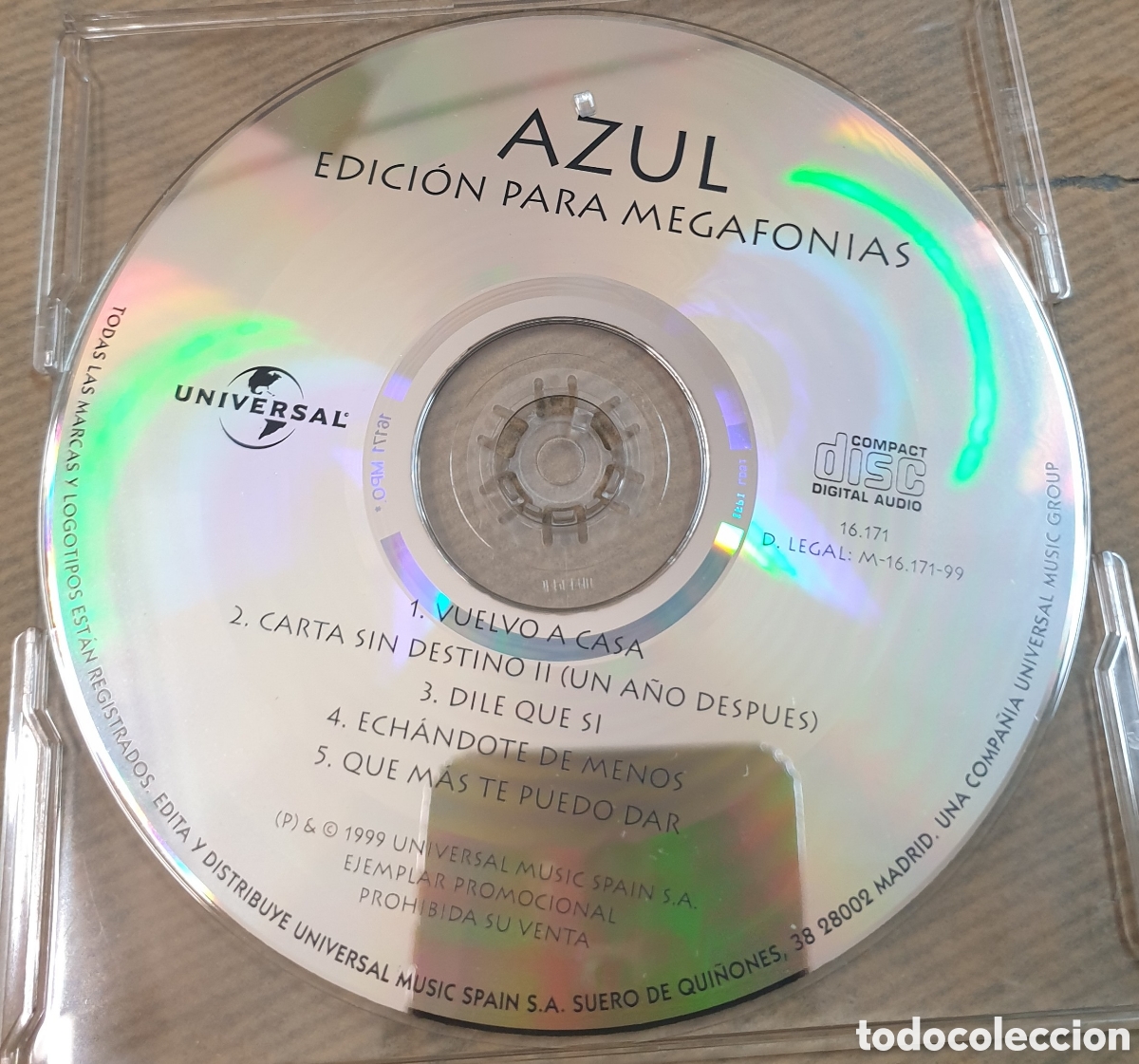 CDs de M&uacute;sica: Azul - Azul. Edicion para megafonia