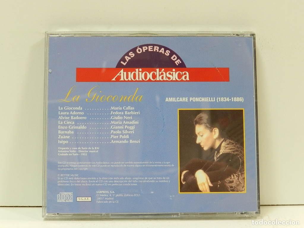 CDs de m&uacute;sica: DISCO CD. Las Operas de Audiocl&aacute;sica - La Gioconda. COMPACT DISC. - Foto 2