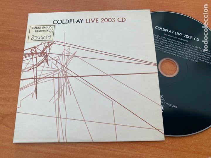 CDs de m&uacute;sica: COLDPLAY LIVE 2003 CD SINGLE PROMO (CDI10) - Foto 1