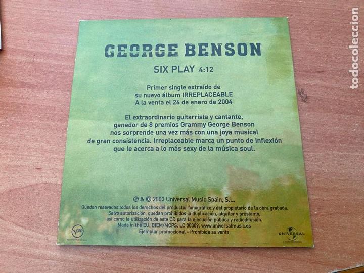 CDs de m&uacute;sica: GEORGE BENSON (IRREPLACEABLE) CD PROMO SINGLE ESPA&Ntilde;A (CDI11) - Foto 2