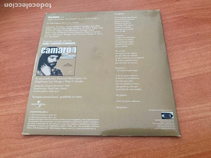 CDs de m&uacute;sica: CAMARON DE LA ISLA ) SOY GITANO CD PROMO SINGLE ESPA&Ntilde;A (CDI11) - Foto 2