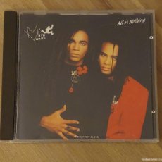 CDs de Música: MILLI VANILLI - ALL OR NOTHING -THE FIRST ALBUM. Lote 385118644