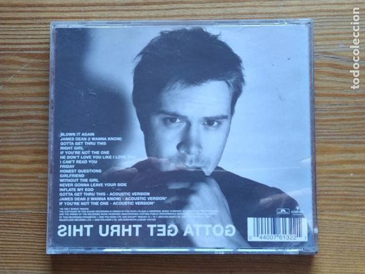 CDs de m&uacute;sica: CD DANIEL BEDINGFIELD - GOTTA GET THRU THIS (R4) - Foto 2