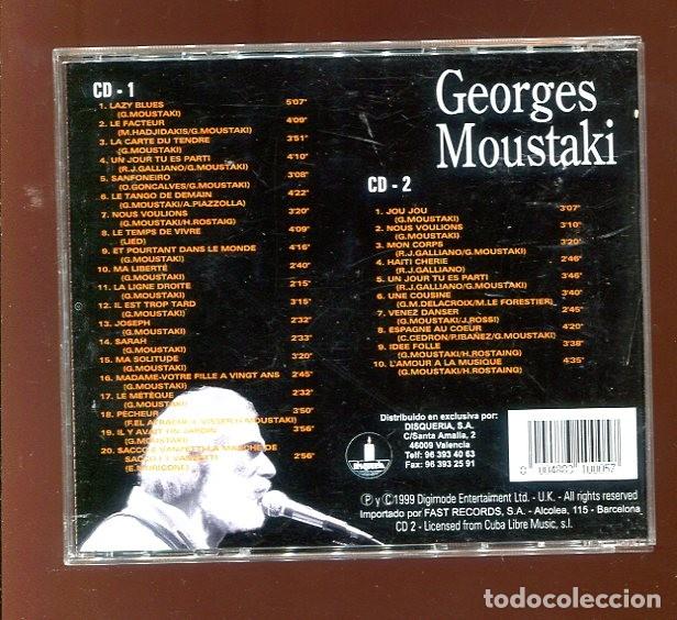 CDs de m&uacute;sica: k.- georges moustaki. doble cd. exitos. perfecto - Foto 2