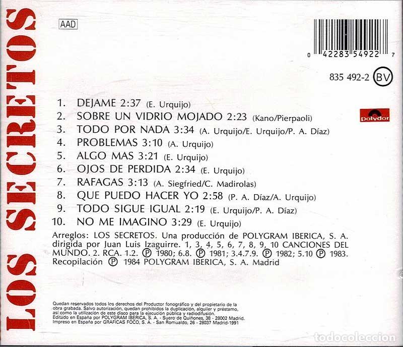 CDs de m&uacute;sica: Los Secretos - Lo Mejor. CD - Foto 2