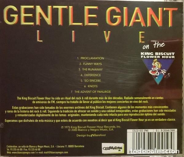 CDs de m&uacute;sica: Gentle Giant - Live - Foto 2