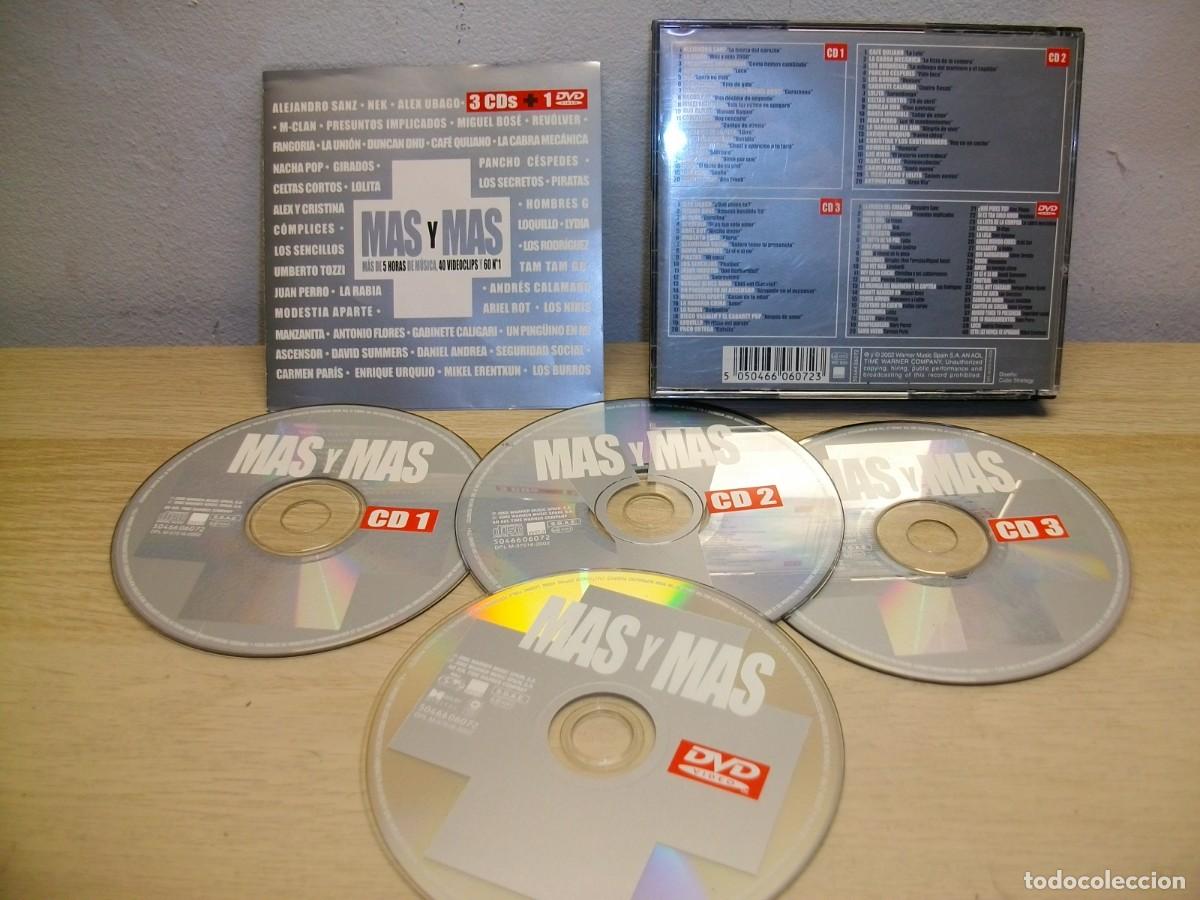 CDs de m&uacute;sica: Mas y Mas 3 CDS + 1 DVD - Foto 1