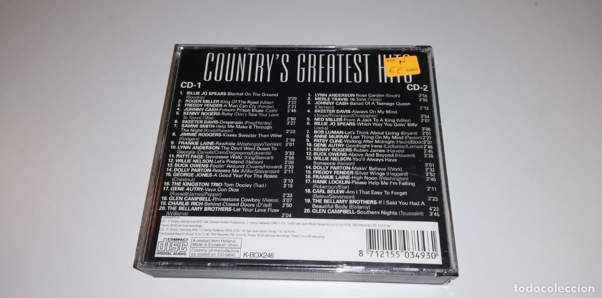 CDs de m&uacute;sica: 0123-COUNTRY&acute;S GREATEST HITS - 2CD - Foto 2