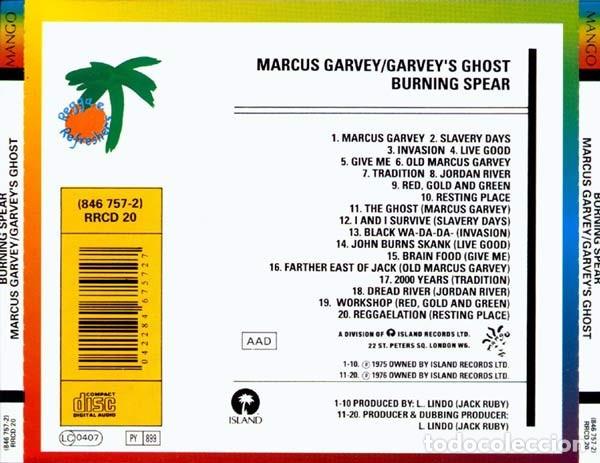 CDs de m&uacute;sica: The Original Burning Spear + Marcus Garvey / Garveys Ghost - Foto 3