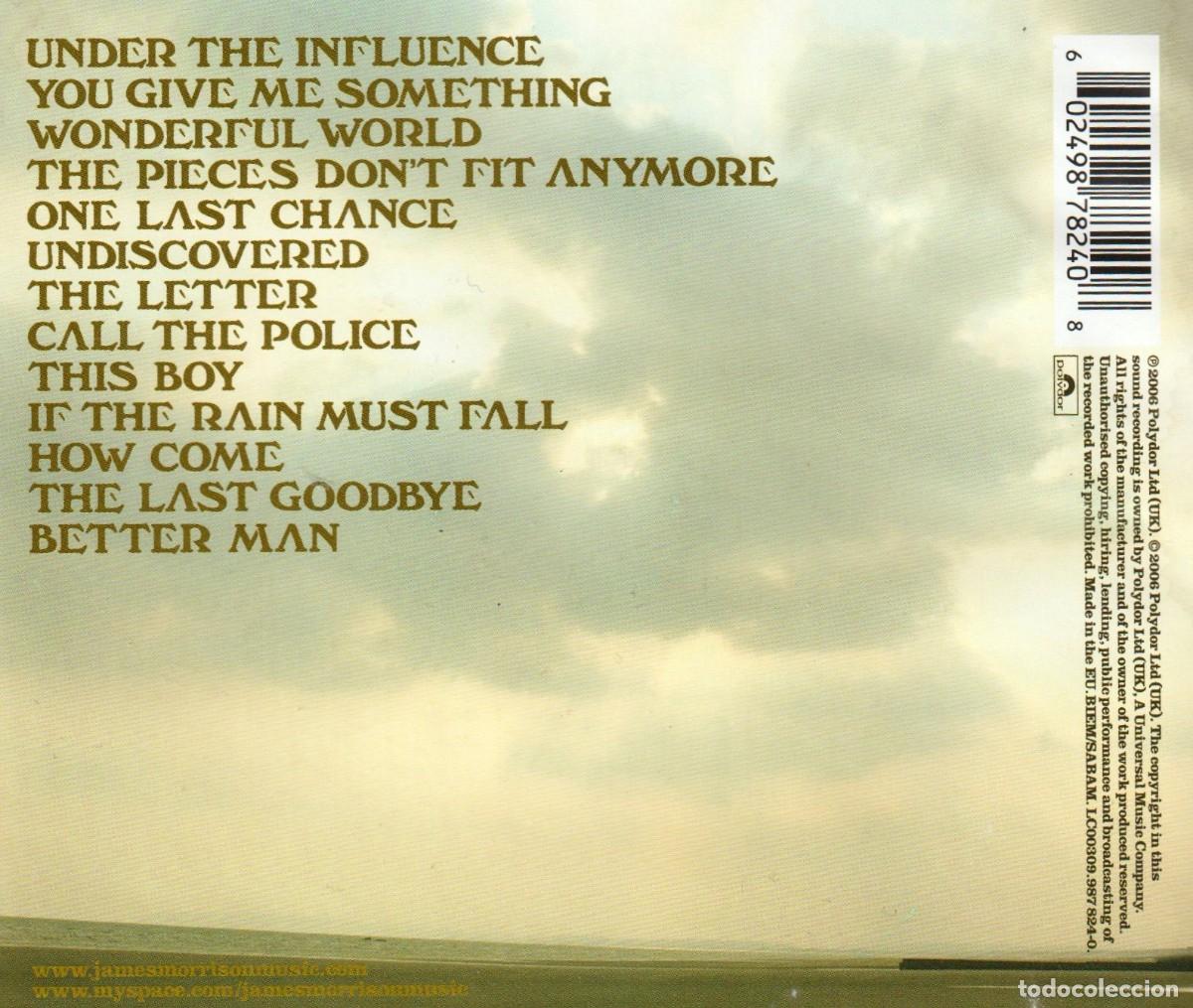 CDs de m&uacute;sica: �R3796 - JAMES MORRISON. UNDISCOVERED. CD. - Foto 2