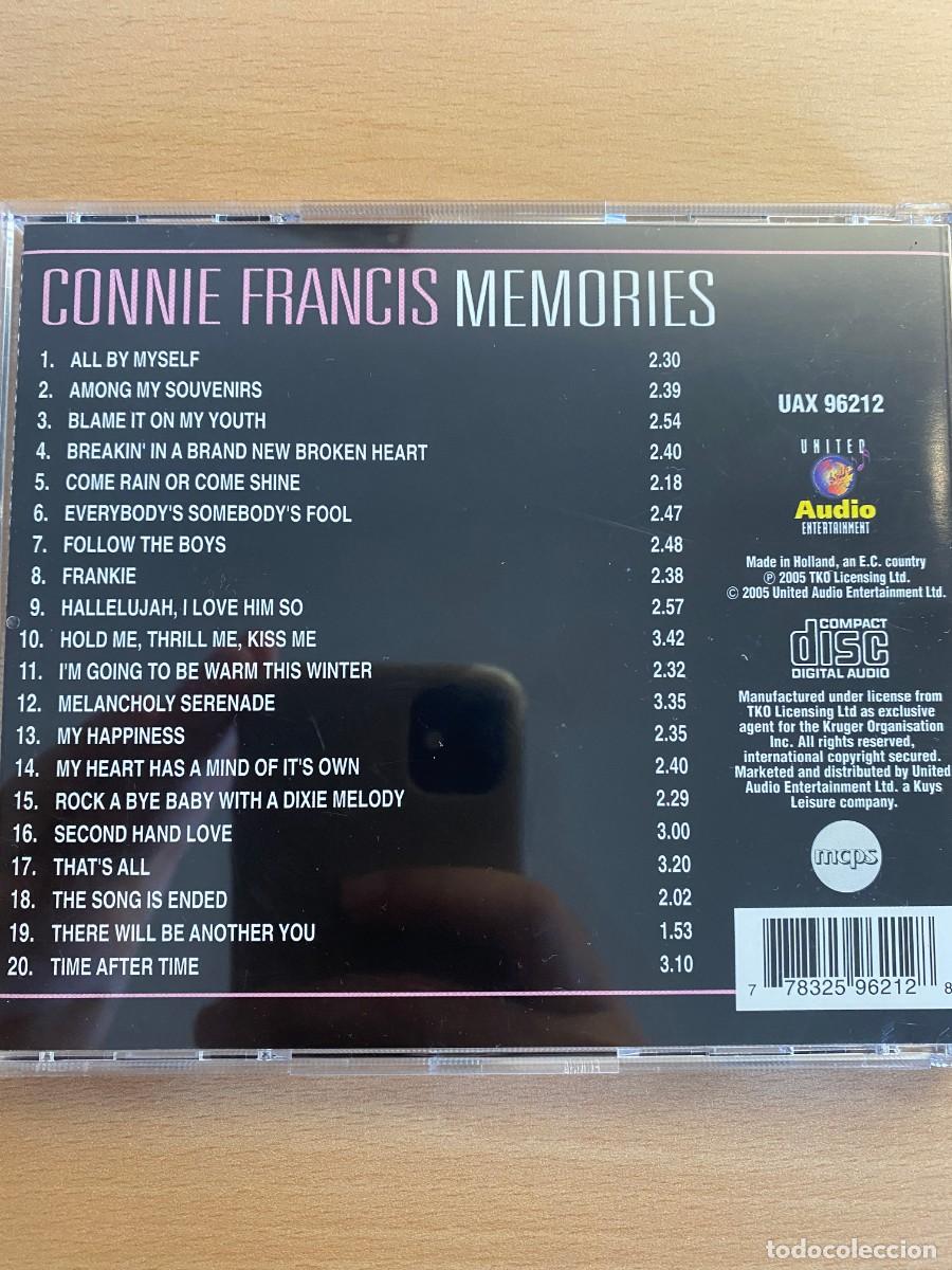 CDs de m&uacute;sica: CONNIE FRANCIS MEMORIES - Foto 2