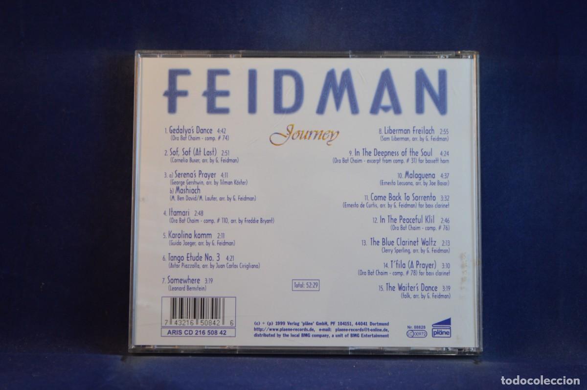 CDs de m&uacute;sica: FEIDMAN - JOURNEY - CD - Foto 2