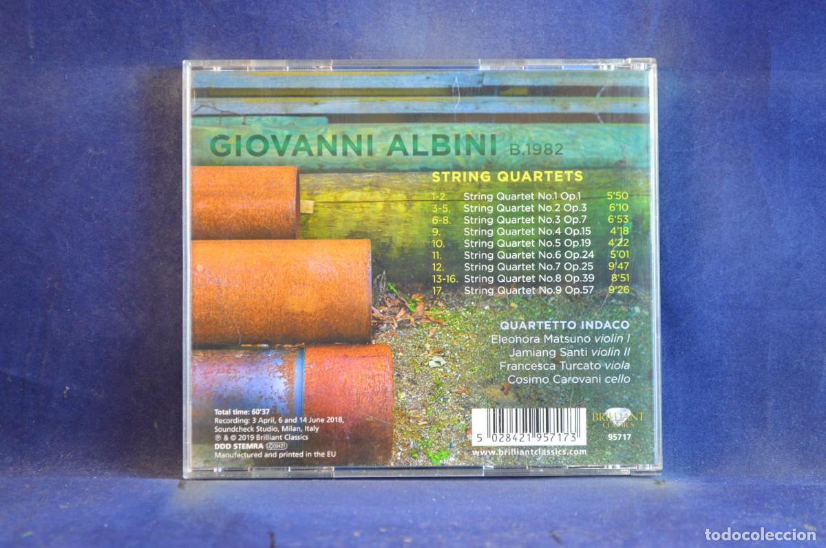 CDs de m&uacute;sica: GIOVANNI ALBINI, QUARTETTO INDACO &ndash; STRING QUARTETS - CD - Foto 2
