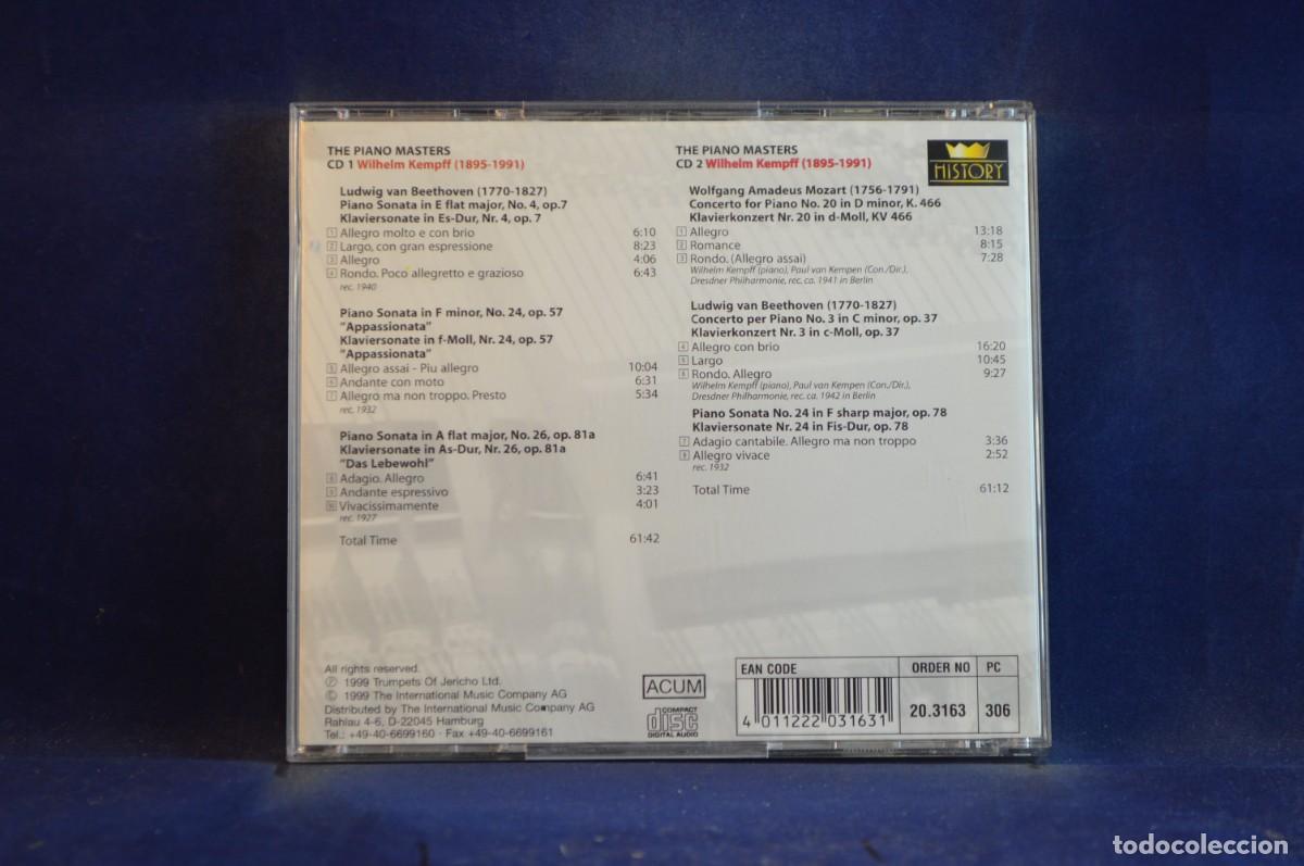 CDs de m&uacute;sica: THE PIANO MASTERS - WILHELM KEMPFF - 2 CD - Foto 2