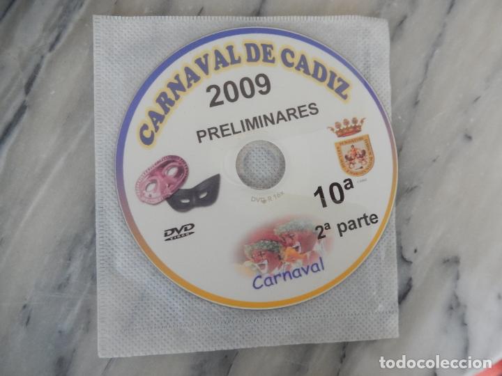 CDs de M&uacute;sica: CARNAVAL DE C&Aacute;DIZ 2009 - PRELIMINARES 10&ordf; - 2&ordf; PARTE - DVD.