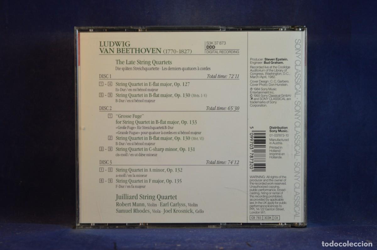CDs de m&uacute;sica: BEETHOVEN, JUILLIARD STRING QUARTET - THE LATE STRING QUARTETS - 3 CD - Foto 2