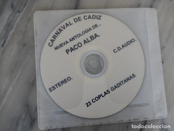 CDs de M&uacute;sica: CARNAVAL DE C&Aacute;DIZ - NUEVA ANTOLOG&Iacute;A DE PACO ALBA - 23 COPLAS GADITANAS - CD.