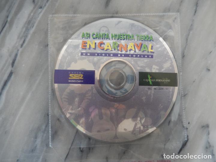 CDs de M&uacute;sica: CARNAVAL DE C&Aacute;DIZ-ASI CANTA NUESTRA TIERRA EN CARNAVAL-UN SIGLO DE COPLAS-CAJA SAN FERNANDO 1997-CD.