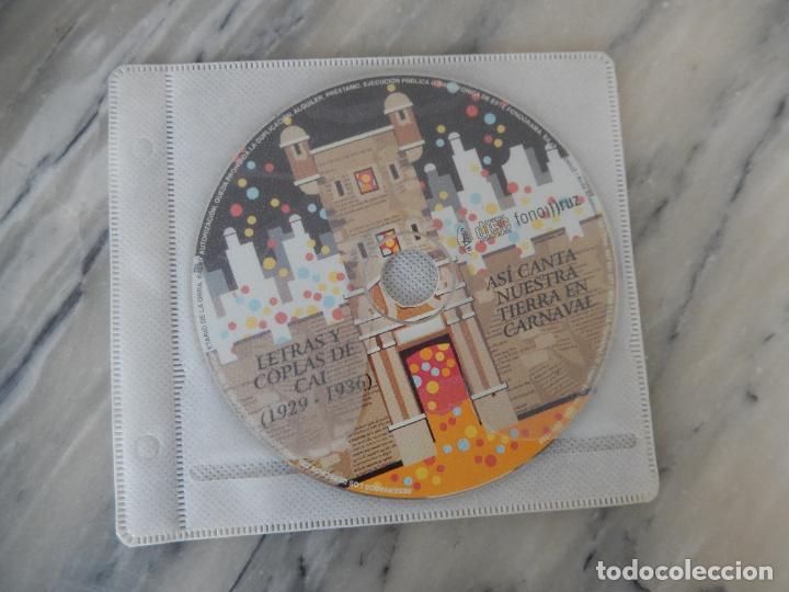 CDs de M&uacute;sica: CARNAVAL DE C&Aacute;DIZ - LETRAS Y COPLAS DE CAI 1929-1936 - AS&Iacute; CANTA NUESTRA TIERRA EN CARNAVAL - CD.
