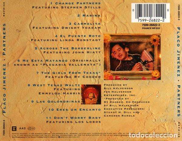 CDs de m&uacute;sica: Flaco Jimenez &ndash; Partners - Foto 2