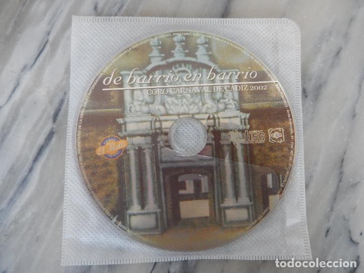CDs de M&uacute;sica: CARNAVAL DE C&Aacute;DIZ 2002- CORO - DE BARRIO EN BARRIO - CD.