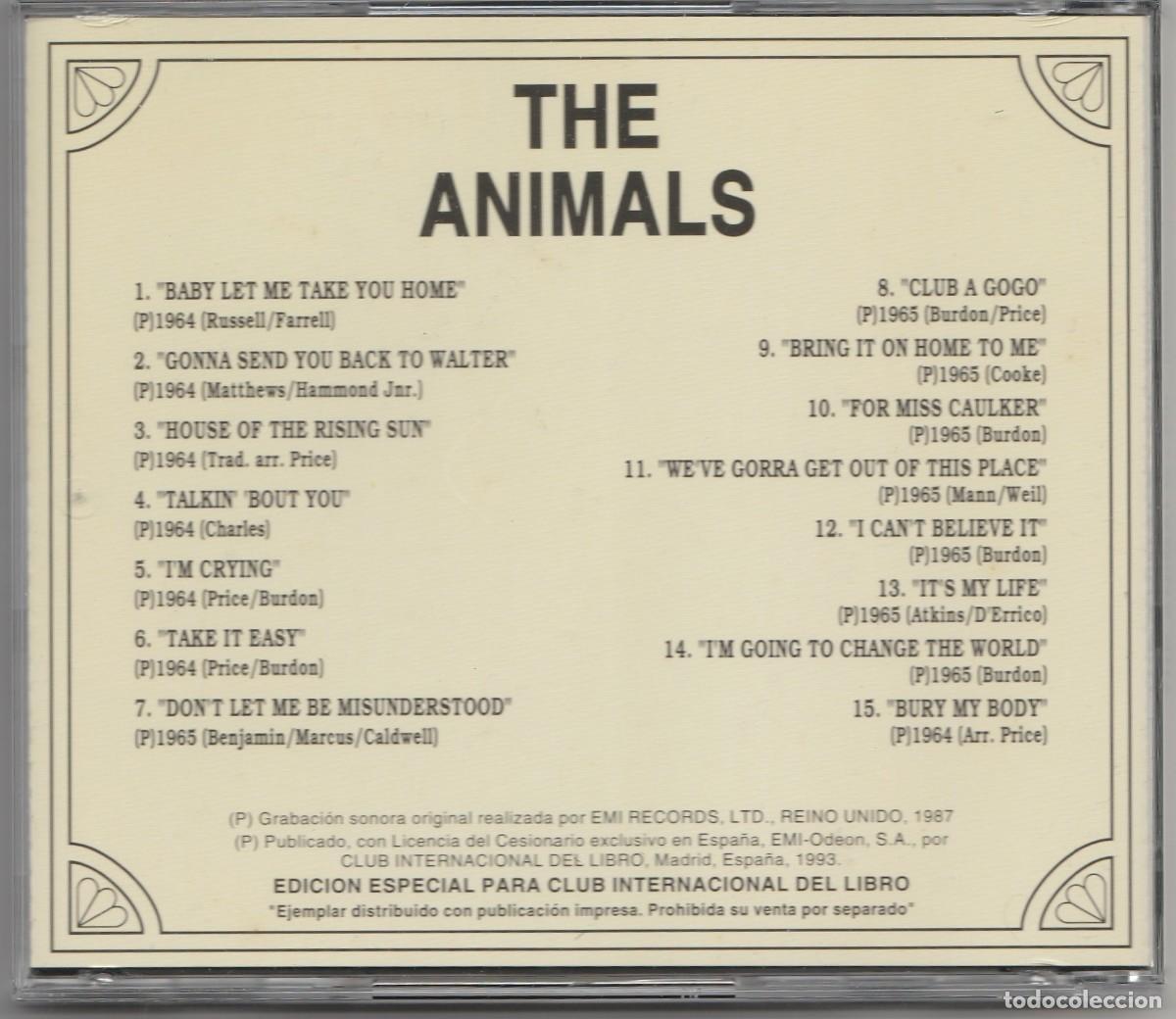 CDs de m&uacute;sica: CD THE ANIMALS - UNA GRAN DECADA LOS 60 - Foto 2