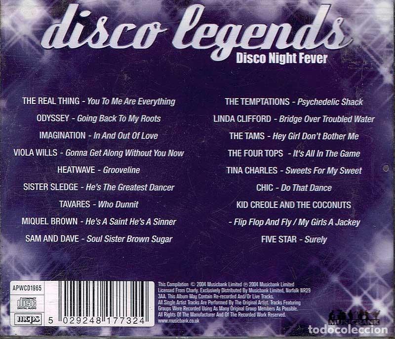 CDs de m&uacute;sica: Disco Legends - Disco Night Fever. CD - Foto 2